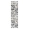 World Rug Gallery Contemporary Floral Indoor/Outdoor Runner Rug 2' x 7' Runner Gray 5566GRAY2X7 - alternate 6
